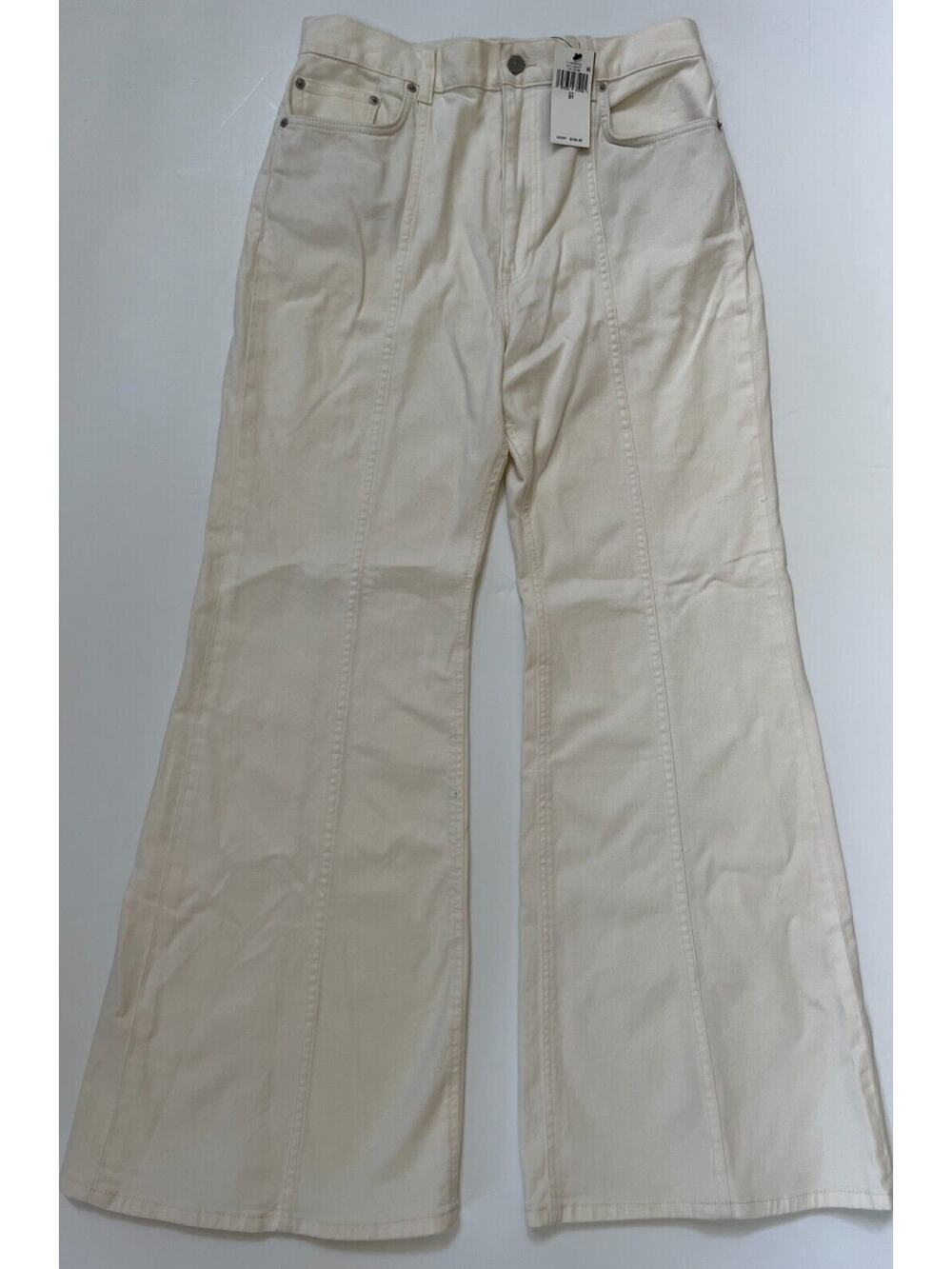 Polo Ralph Lauren Women’s Stretch Twill Flare Jeans Chic Cream Size 31 NWT $298